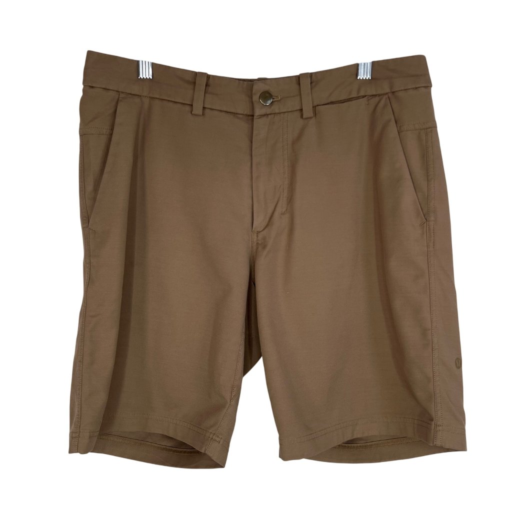 Lululemon Commission Short 9" Qwick Chino In Brown Size 32
